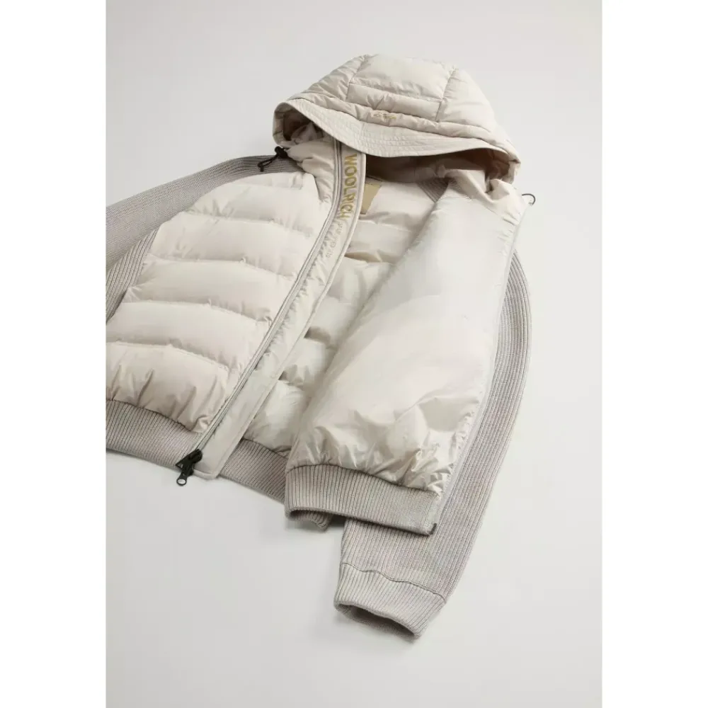 Heren Woolrich Matt Stretch Hybrid Jacket