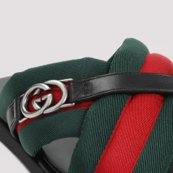 Heren Gucci Slippers^Maverik Polyamide Sandalen