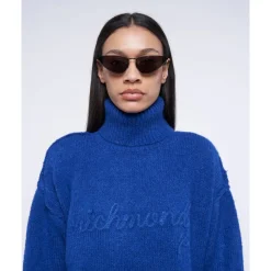 DAMES Richmond Truien & Vesten^Maxipull met hoge hals en logo