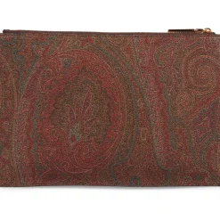 DAMES Etro Clutches^Medium Arnica Pouch met Pegaso Detail