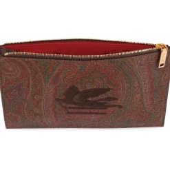 DAMES Etro Clutches^Medium Arnica Pouch met Pegaso Detail