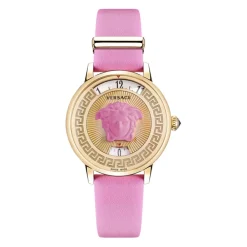 DAMES Versace MEDUSA ICON Leren Horloge Goud