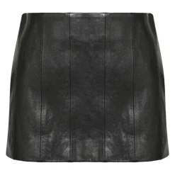 DAMES Khaite Rokken^Meelar leren mini-rok