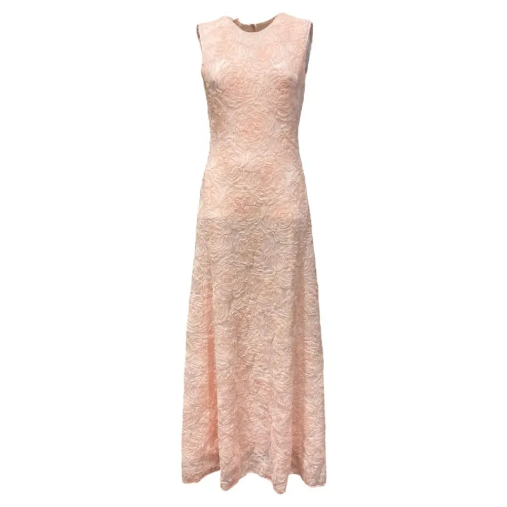 DAMES ROTATE Birger Christensen Mesh Maxi Jurk