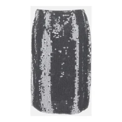 DAMES ROTATE Birger Christensen Rokken^Mesh Midi Rok met Pailletten