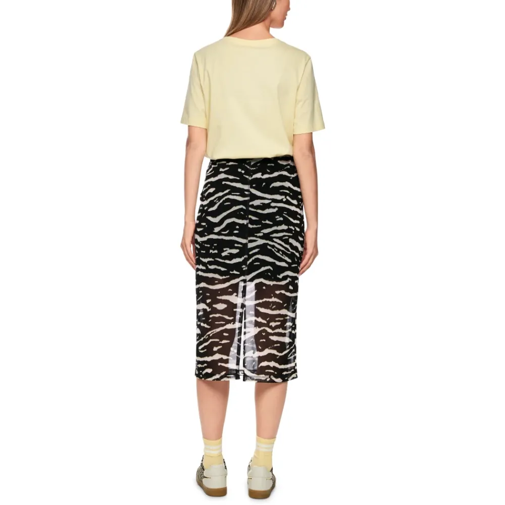 DAMES Marc Cain Rokken^Mesh Rok met Dierenprint