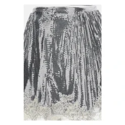 DAMES Rabanne Rokken^Metal Mesh Mini Skirt