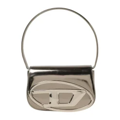 DAMES Diesel Heuptassen^Metallic Clutch Tas met Logo Detail