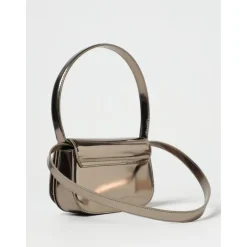 DAMES Diesel Heuptassen^Metallic Clutch Tas met Logo Detail