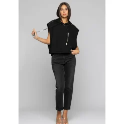 DAMES Kocca Hoodies & Sweatvesten^Metallic Detail Two-Tone Tassel Hoodie