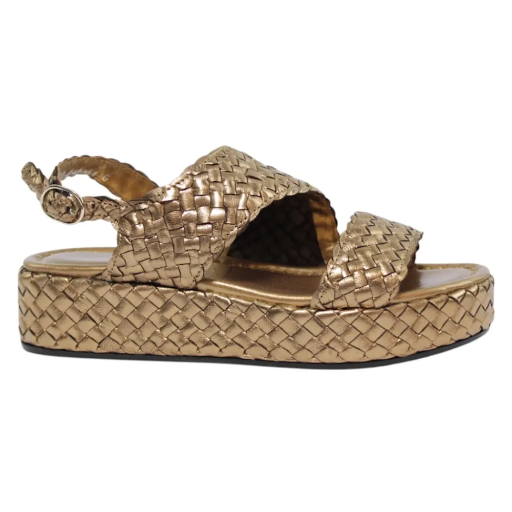 DAMES Pons Quintana Metallic Oassi Sandalen