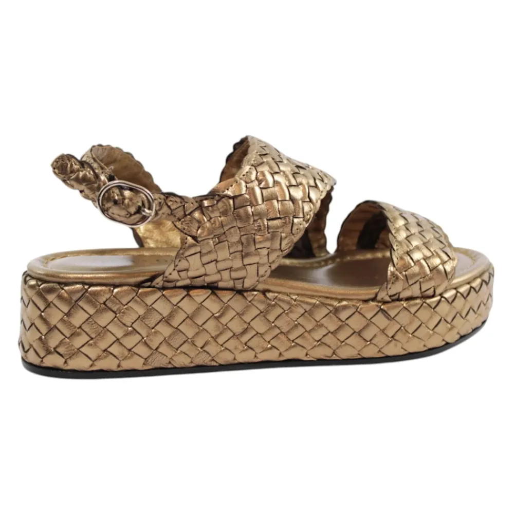 DAMES Pons Quintana Metallic Oassi Sandalen