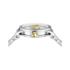 DAMES Versace Metallic Zilveren Horloge