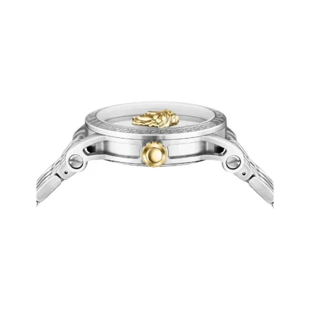 DAMES Versace Metallic Zilveren Horloge