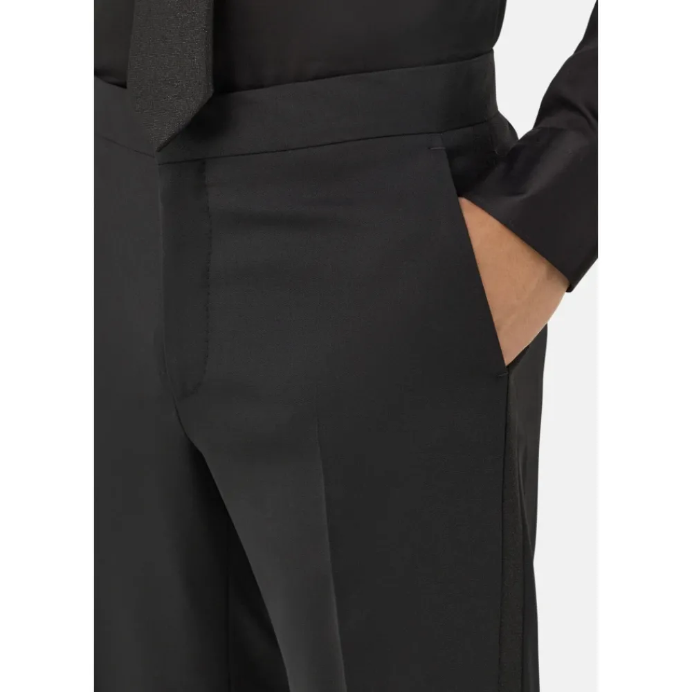 Heren Boggi Milano Kostuums^Micro Textured Suit in a Stretch Wool Blend