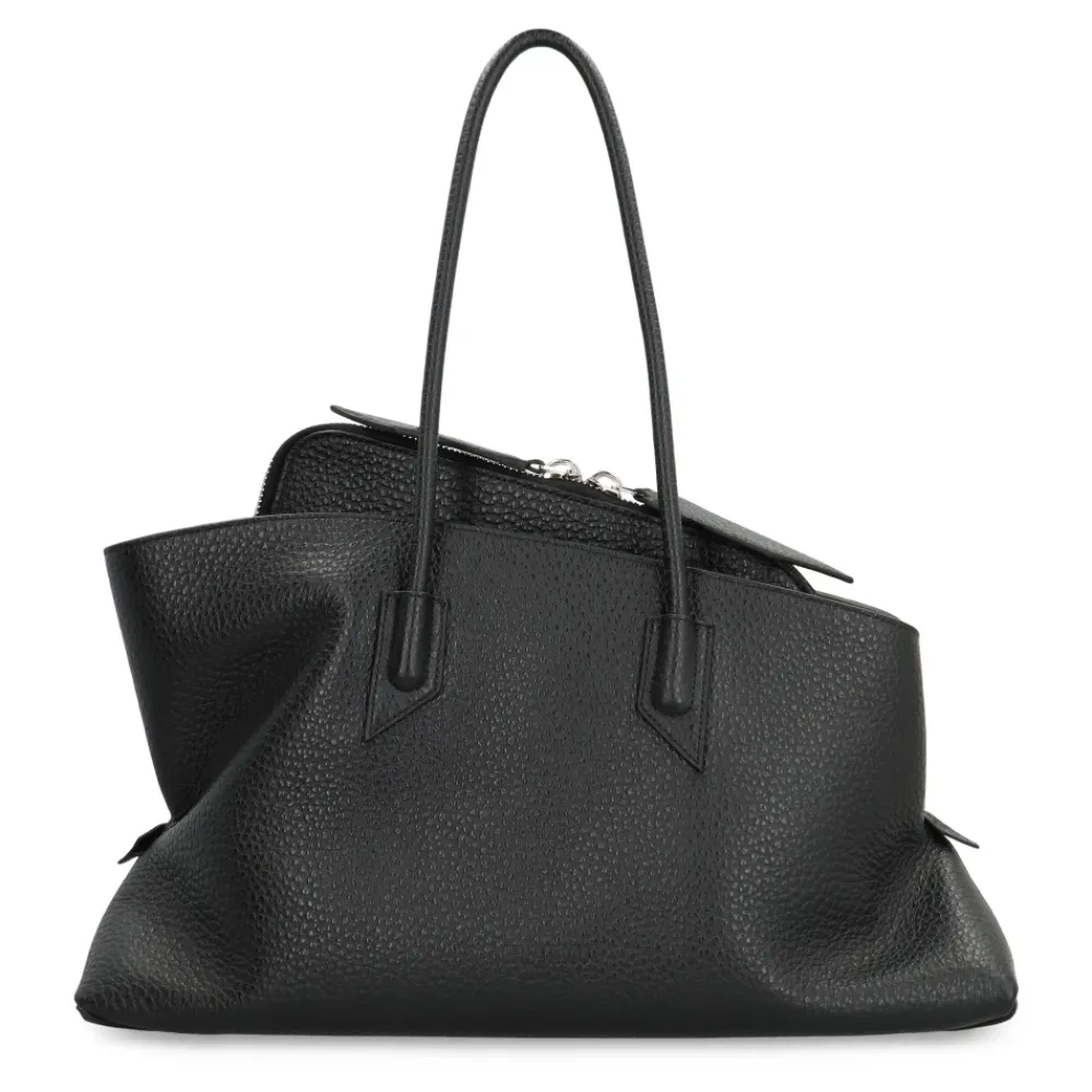 DAMES The Attico Middelgrote leren handtas met twee compartimenten