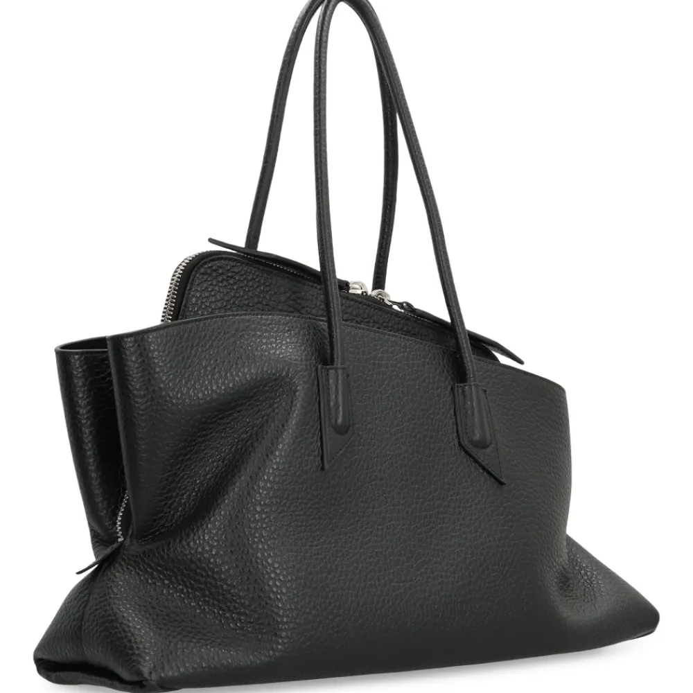 DAMES The Attico Middelgrote leren handtas met twee compartimenten