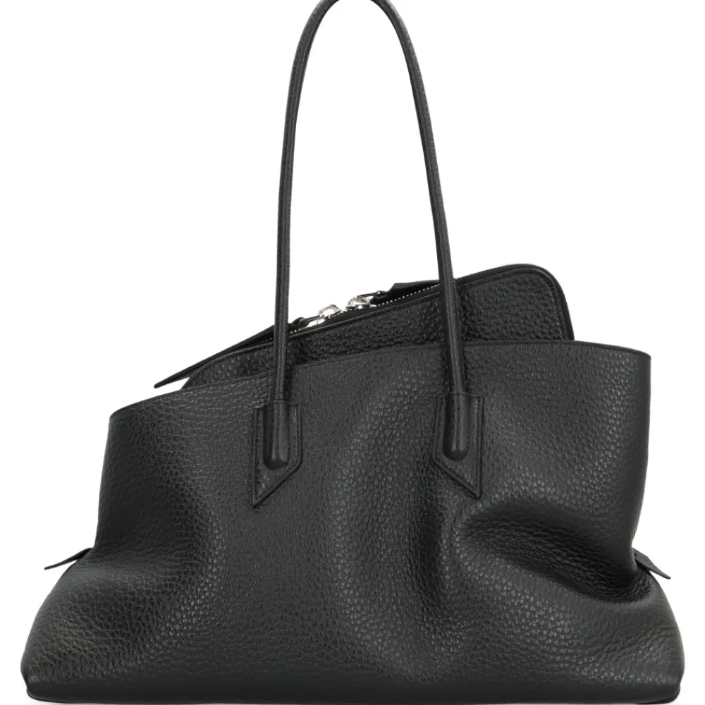 DAMES The Attico Middelgrote leren handtas met twee compartimenten