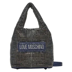 DAMES Love Moschino Middernachtblauwe Handtas met Strass