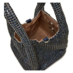 DAMES Love Moschino Middernachtblauwe Handtas met Strass