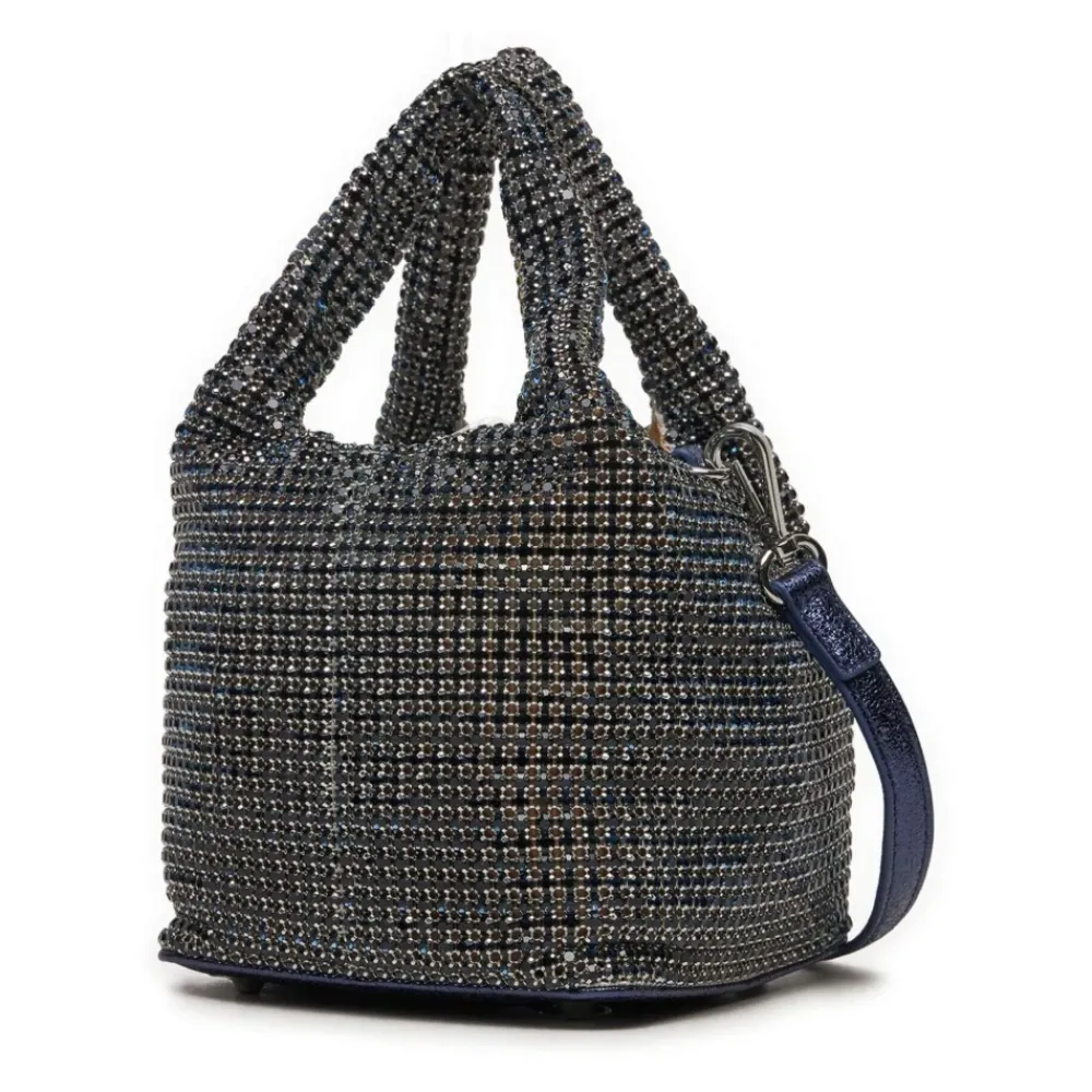 DAMES Love Moschino Middernachtblauwe Handtas met Strass