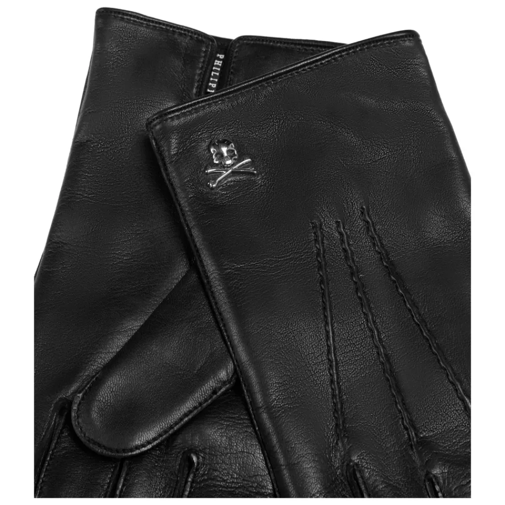Heren Philipp Plein Handschoenen^Mid-Gloves Skull