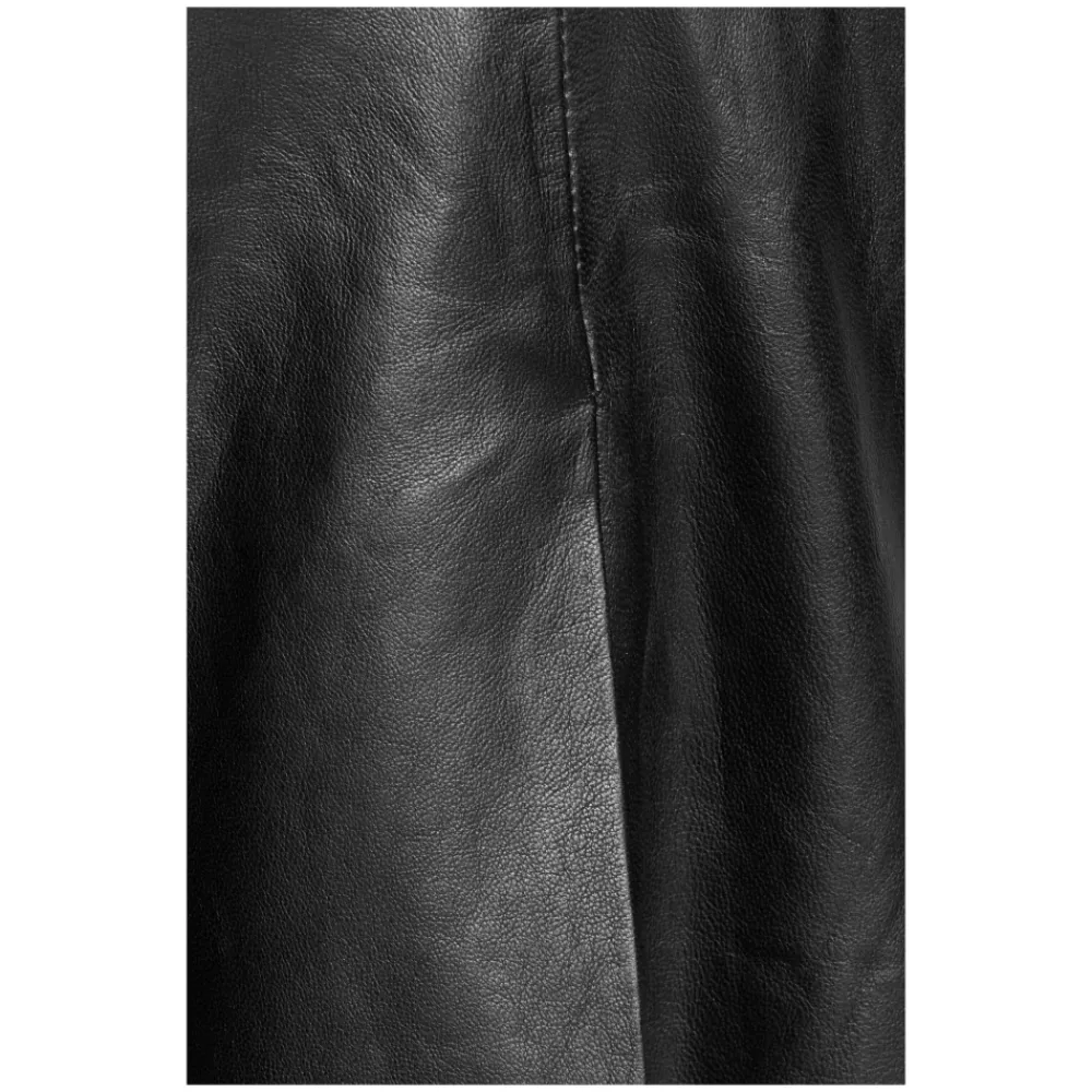 DAMES Bugatti Rokken^Midi Leren Rok