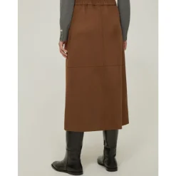 DAMES Pennyblack Rokken^Midi suède rok met elastaan