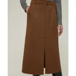 DAMES Pennyblack Rokken^Midi suède rok met elastaan