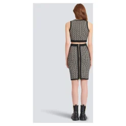 DAMES Balmain Rokken^Midi-gebreide rok met monogram