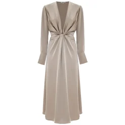 DAMES Kocca Jurken^Midi-jurk met gedrapeerde taille