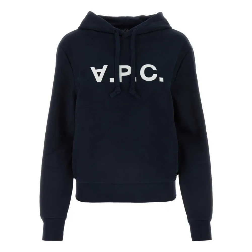 DAMES A.P.C. Midnight Blue Katoenen Sweatshirt
