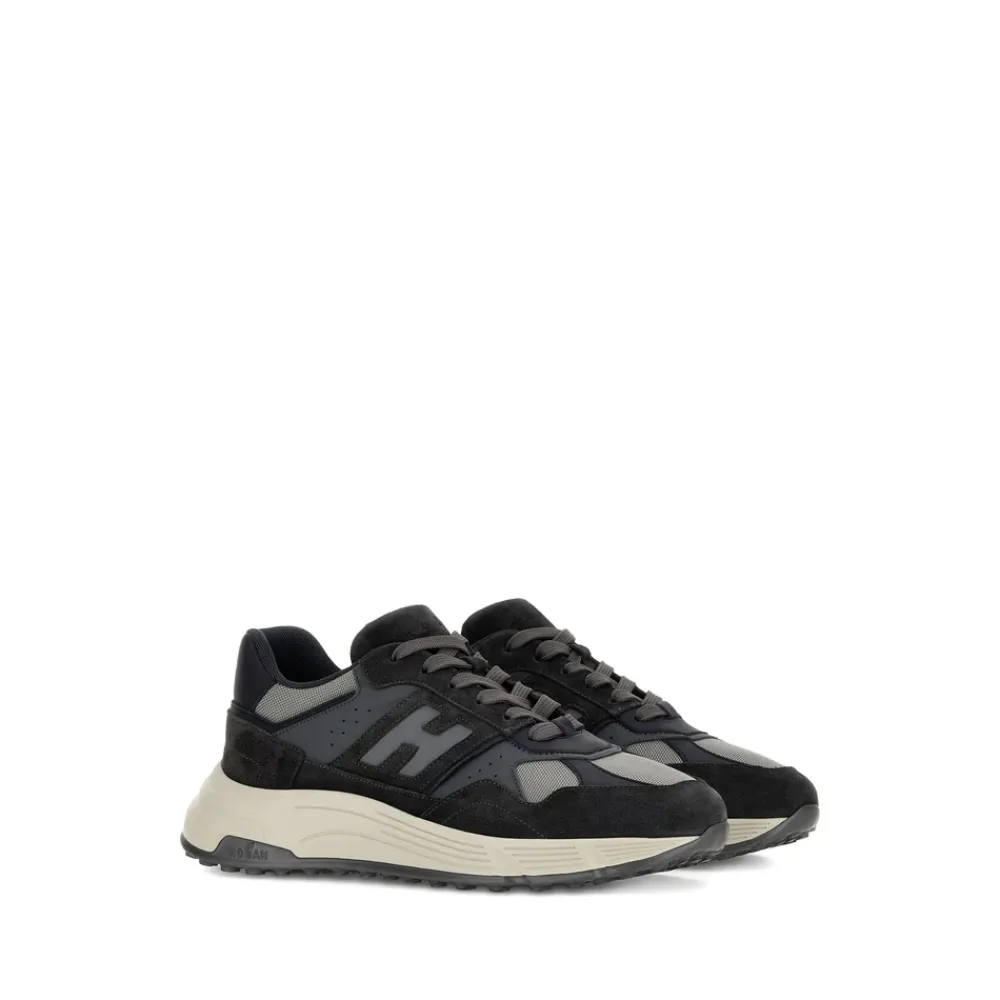 Heren Hogan Sneakers^Midnight Blue Veterschoenen met Memory Foam