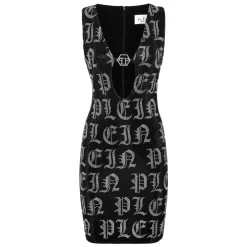 DAMES Philipp Plein Mini Jurk Gothic Plein Strass