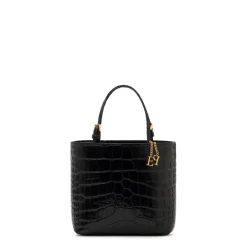 DAMES Elisabetta Franchi Heuptassen^Mini Leren Tote Bag met Logo Bedels