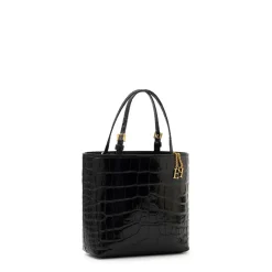 DAMES Elisabetta Franchi Heuptassen^Mini Leren Tote Bag met Logo Bedels