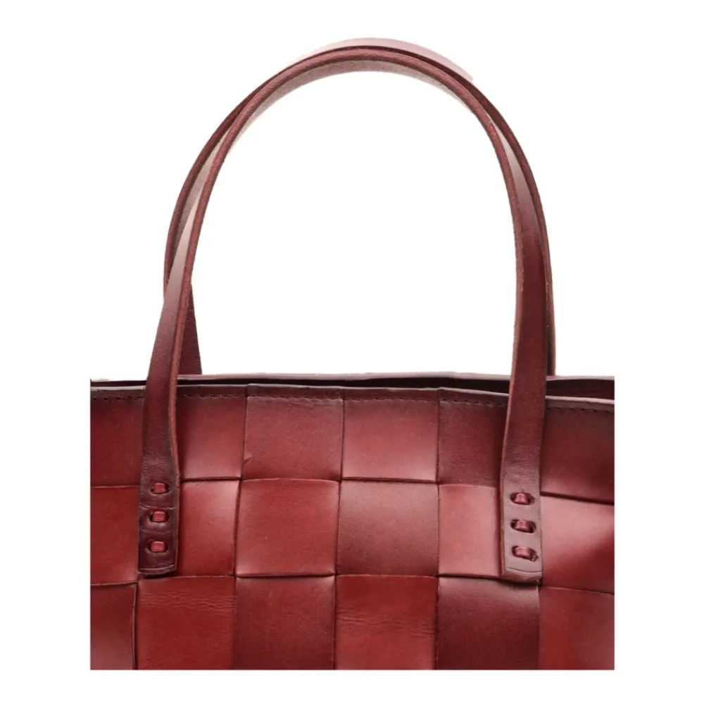 DAMES Dragon Diffusion Shoppers^Mini Manden Tas met Geweven Ontwerp