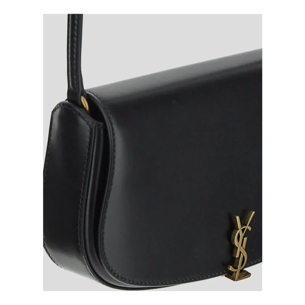 DAMES Saint Laurent Schoudertassen^Mini Voltaire Leren Box Tas