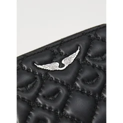 DAMES Zadig & Voltaire Mini ZV Quilted Monogram Portemonnee