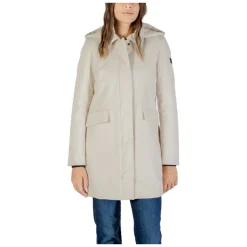 DAMES Peuterey Trenchcoats & Mantels^Moderne Dames Parka met Geïntegreerde Capuchon
