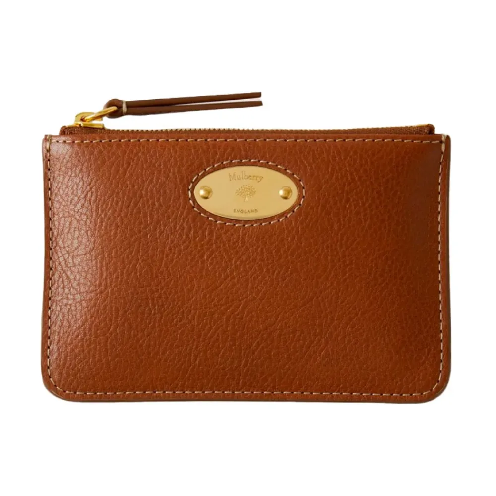 DAMES Mulberry Clutches^Moderne Muntportemonnee met Plaque Detail