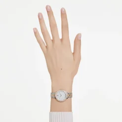 DAMES Swarovski Moderne Zilveren Horloge voor Stijlvolle Dragers