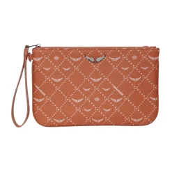 DAMES Zadig & Voltaire Monogram Canvas Handtas met Distinctive Wings