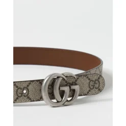Gucci Riemen En Bretels^Monogram Canvas Riem met Metalen Gesp