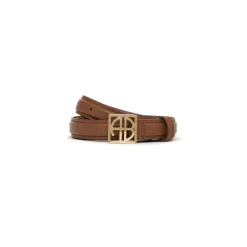 DAMES Anine Bing Riemen^Monogram Cognac Leren Riem