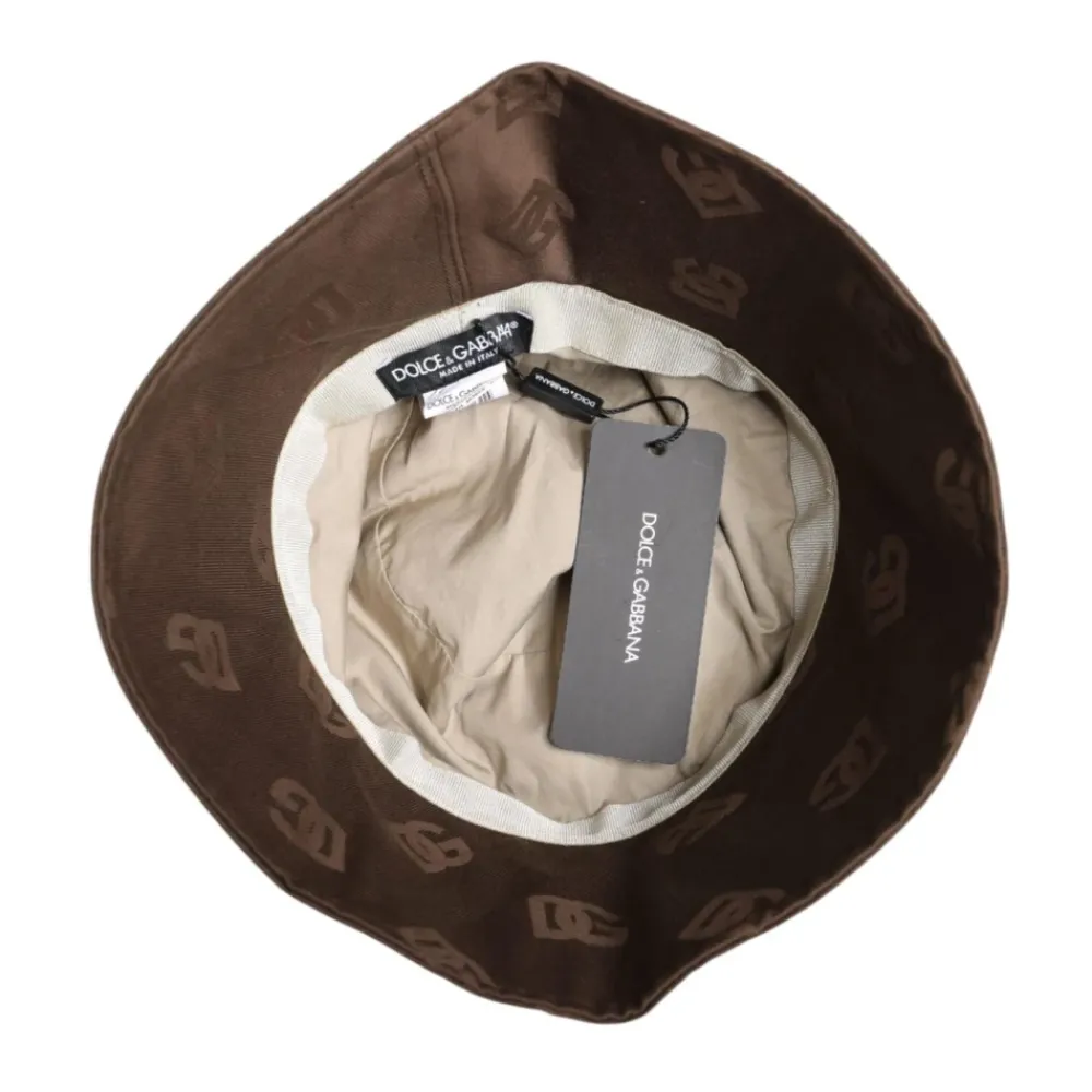 Heren Dolce & Gabbana Hoeden^Monogram Katoenen Bucket Hat