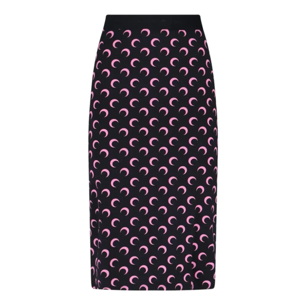 DAMES Marine Serre Rokken^Moon Jersey Rok