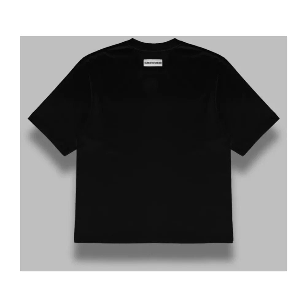 Heren Marine Serre Shirts^Moon Logo Jersey Loose Fit SS T-Shirt