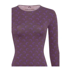 DAMES Marine Serre Moon Printed Jersey Ls Crewneck Top