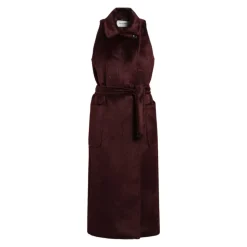 DAMES Max Mara Mouwlange Jas van Wol en Alpaca